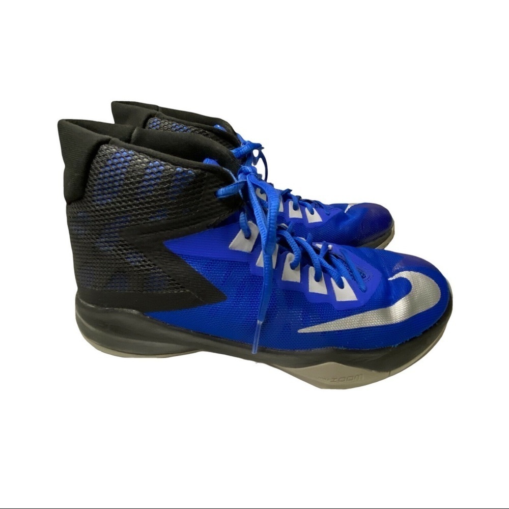 Nike Men Zoom Devosion 844592-400 Blue Black Basketball Shoes Sneaker Sz…